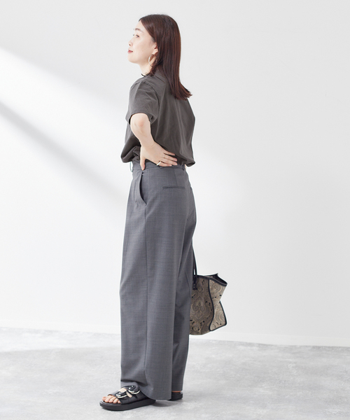 「MIXTA」 半袖Tシャツ MEDIUM ネイビー レディース_画像3