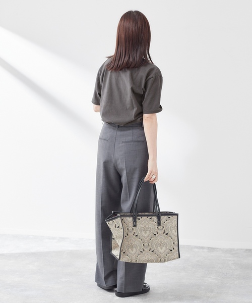 「MIXTA」 半袖Tシャツ MEDIUM ネイビー レディース_画像4