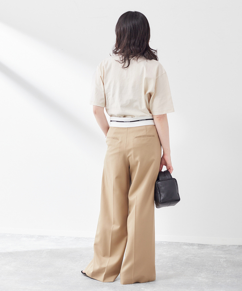 「MIXTA」 半袖Tシャツ MEDIUM ネイビー レディース_画像9