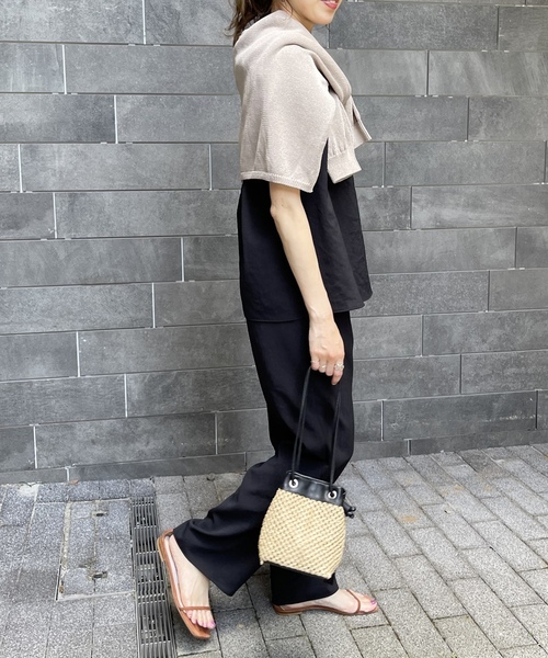 「Spick & Span」 チノパンツ 38 ブラック レディース_画像4