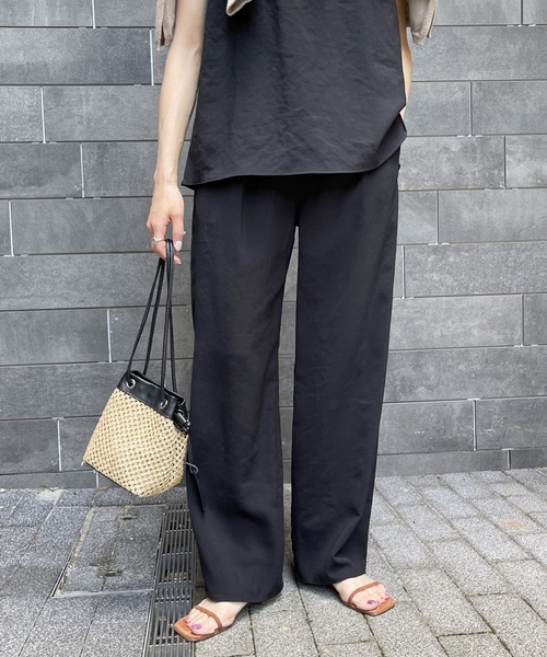 「Spick & Span」 チノパンツ 38 ブラック レディース_画像8
