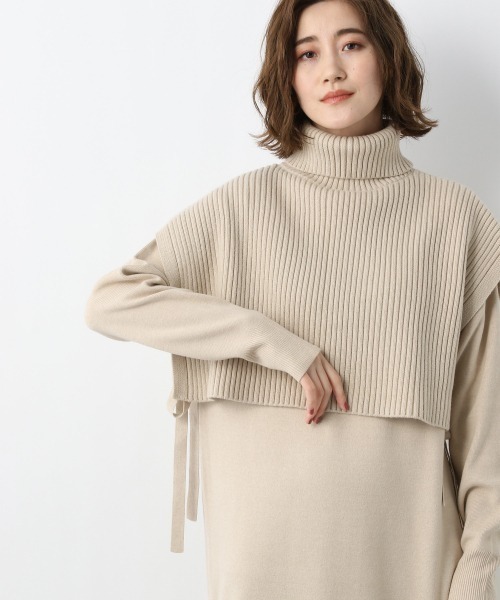 「A part by」 ニットワンピース MEDIUM ブラック レディース_画像8