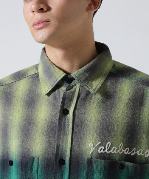 VALABASAS（ヴァラバサス） シャツ Valabasas /バラバサス/GREEN CHECH