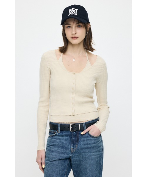 MOUSSY（マウジー） ニット セーター 「26年SS新作」HALTER NECK