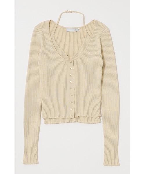 MOUSSY（マウジー） ニット セーター 「26年SS新作」HALTER NECK