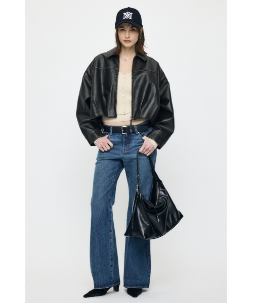 MOUSSY ハルターネックダブルニットトップス　新品未使用タグ付き MOUSSY | HALTER NECK DOUBLE KNIT トップス (ニット ) |SHEL'TTER