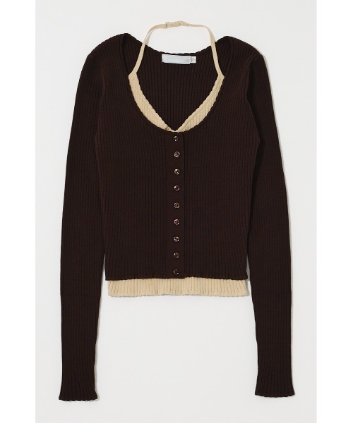 MOUSSY　マウジー　HALTER NECK DOUBLE KNIT トップス MOUSSY | HALTER NECK DOUBLE KNIT トップス (ニット ) |SHEL'TTER