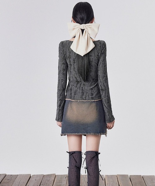 tシャツ Y2K ダメージ加工クロップド トップス レディース : ZOZOTOWN