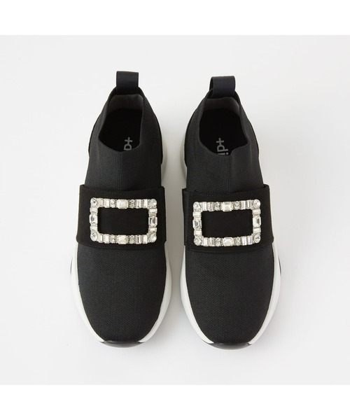 「+diana」 ローカットスニーカー 23.5cm ブラック レディース_画像9