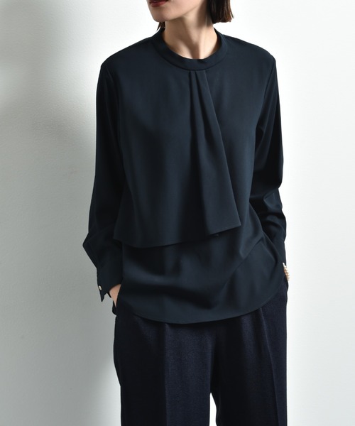 「INTERPLANET」 長袖ブラウス FREE ライラック レディース_画像4