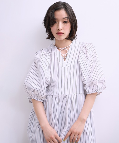 アダムエロペ　WEB限定バルーンチュニック ADAM ET ROPE'（アダムエロペ） ブラウス シャツ 「WEB限定」2WAY