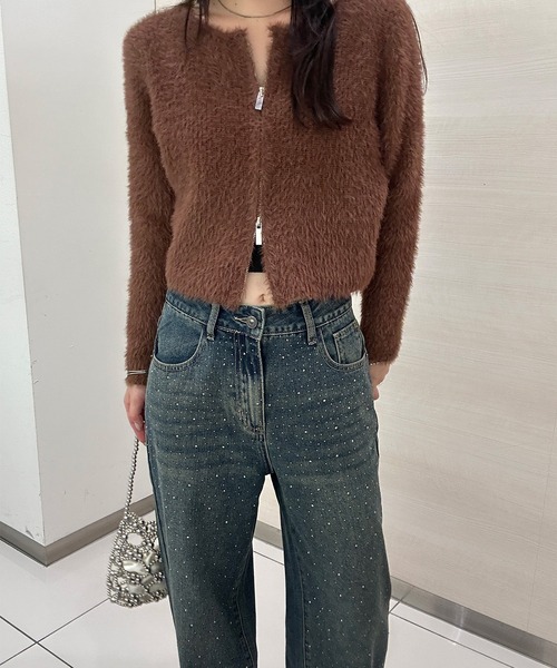 「solleim」 デニムパンツ L ネイビー レディース_画像8