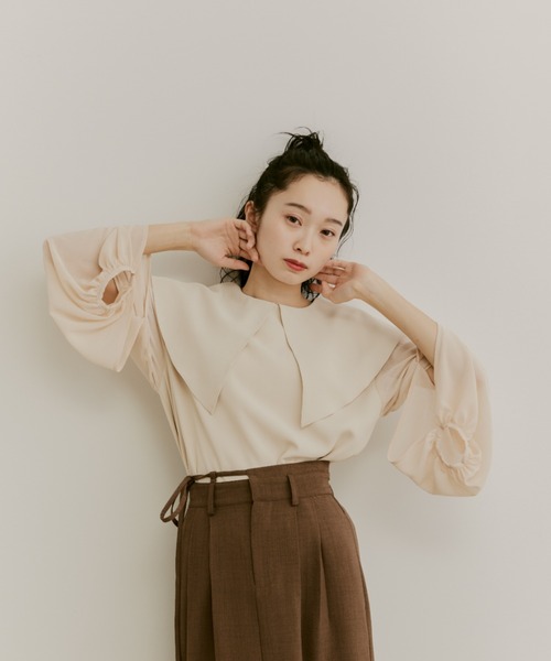 「moi tytto」 長袖ブラウス FREE ナチュラル レディース_画像2