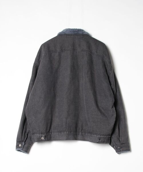 「MAISON DE THERESE」 デニムジャケット X-LARGE ブラック レディース_画像2