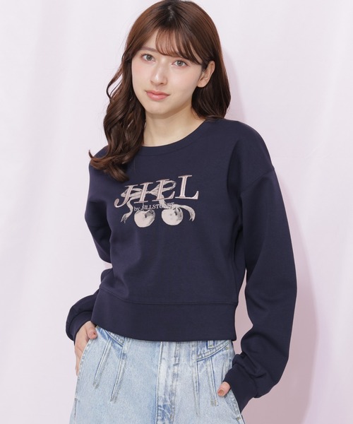 JILL by JILL STUART チェリーロゴスウェット JILL by JILL STUART（ジルバイジルスチュアート） トレーナー