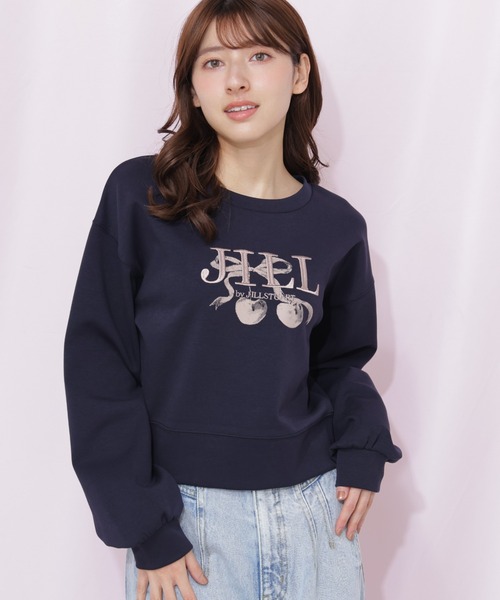 JILL by JILL STUART チェリーロゴスウェット JILL by JILL STUART（ジルバイジルスチュアート） トレーナー