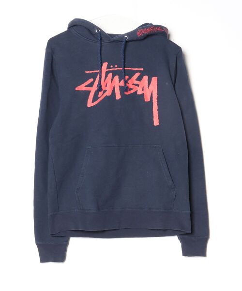 STUSSY（ステューシー） プルオーバーパーカー S ネイビー メンズ