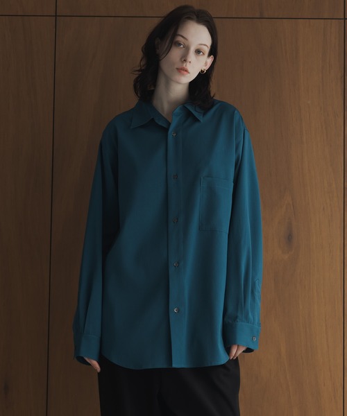 「remer」 長袖シャツ X-SMALL チャコールグレー メンズ_画像9