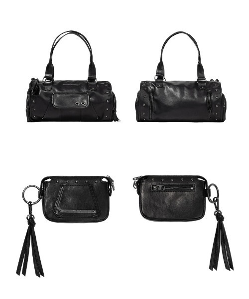 FANCY CLUB ブラック ハンドバッグ FANCY CLUB（ファンシークラブ） ショルダーバッグ バッグ レディース