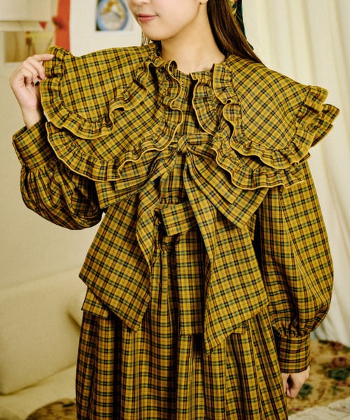 「kutir」 長袖ブラウス FREE ブラウン レディース_画像5