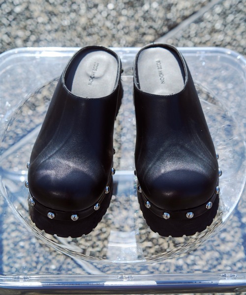 サンダル STUDS VOLUME SOLE SABO/スタッズボリュームソールサボ レディース