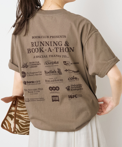 tシャツ 「別注」BOOK CLUB/ブッククラブ Book-A-Thon Tshirt レディースの画像