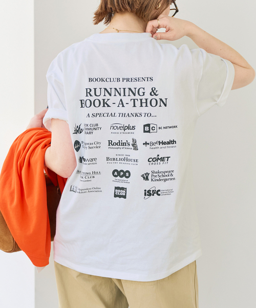 tシャツ 「別注」BOOK CLUB/ブッククラブ Book-A-Thon Tshirt レディースの画像