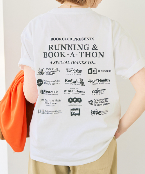tシャツ 「別注」BOOK CLUB/ブッククラブ Book-A-Thon Tshirt レディースの画像
