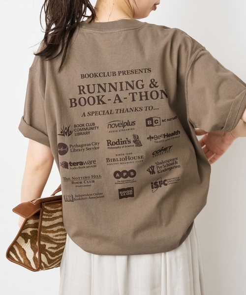 tシャツ 「別注」BOOK CLUB/ブッククラブ Book-A-Thon Tshirt レディースの画像