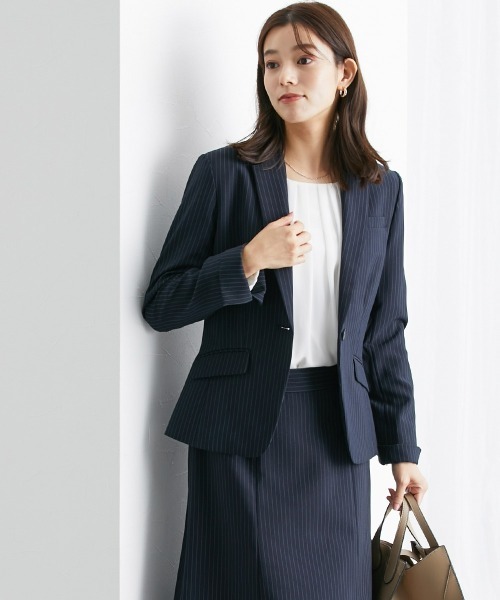 「7days Life Styling」 セットアップ 17号 チャコールグレー レディース_画像3