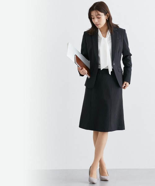 「7days Life Styling」 セットアップ 17号 チャコールグレー レディース_画像5