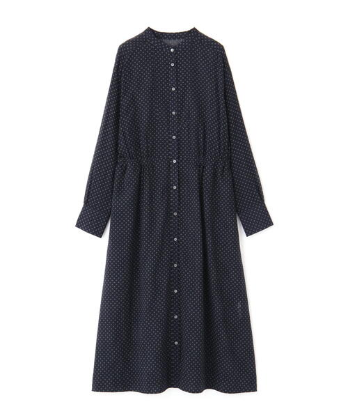 「human woman」 長袖ワンピース MEDIUM ネイビー レディースの画像