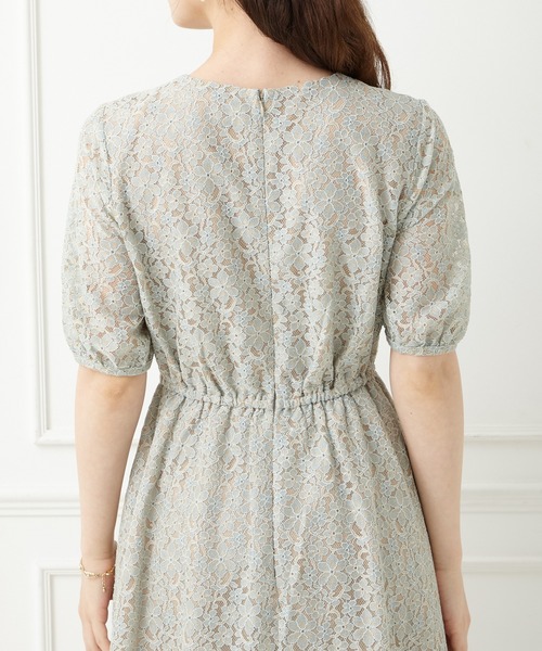 「AIMER」 半袖ワンピース LARGE パープル レディース_画像6