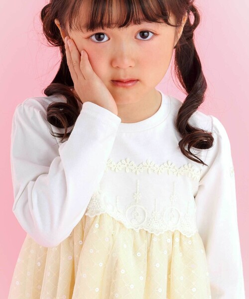 「SLAP SLIP」 「KIDS」ドッキングワンピース 120cm ピンク キッズ_画像3