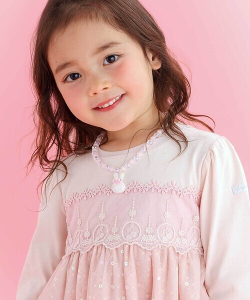 「SLAP SLIP」 「KIDS」ドッキングワンピース 120cm ピンク キッズ_画像5