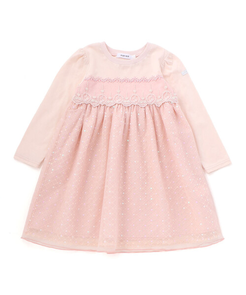 「SLAP SLIP」 「KIDS」ドッキングワンピース 120cm ピンク キッズ_画像7