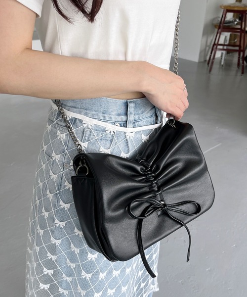 「Heather」 ショルダーバッグ ONE SIZE ブラック レディース_画像3