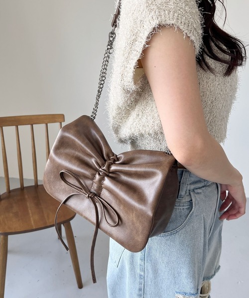 「Heather」 ショルダーバッグ ONE SIZE ブラック レディース_画像4