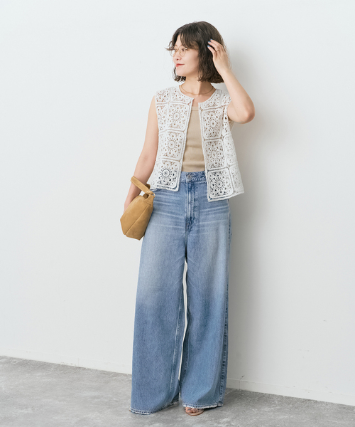 Spick＆Span（スピック アンド スパン） ベスト ジレ クロッシェベスト