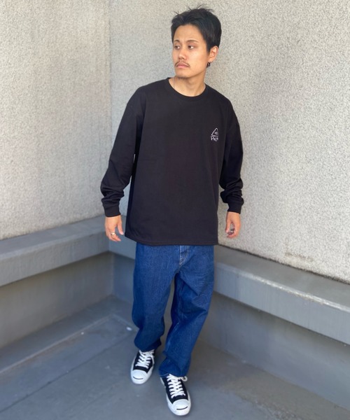 「POLeR」 長袖Tシャツ X-LARGE ホワイト×ブラック メンズ_画像6