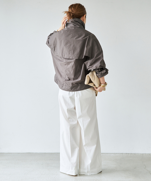 リベラド ブルゾン パーカー レディース LIBERADD/リベラド】ZIP LONG BLOUSON（フードコート）｜Deuxieme