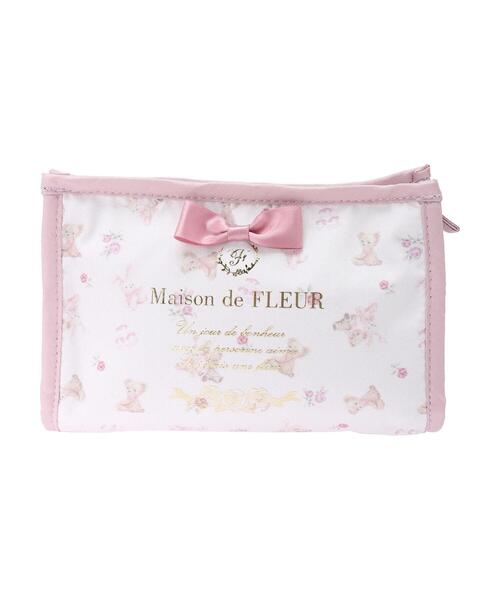 「Maison de FLEUR」 ポーチ FREE ネイビー レディース_画像3