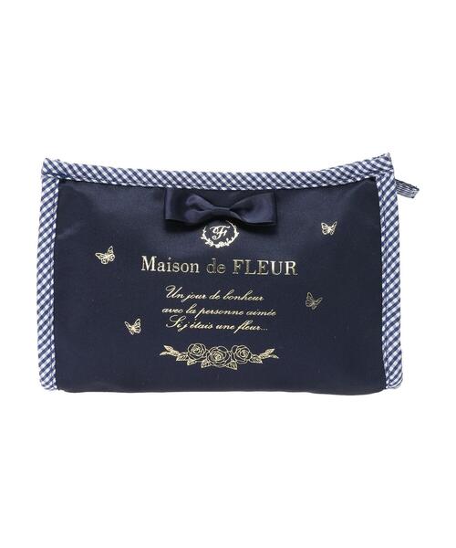 「Maison de FLEUR」 ポーチ FREE ネイビー レディース_画像4
