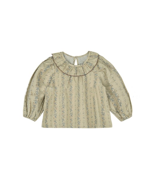 「aimoha」 「KIDS」長袖ブラウス 90 ライトグリーン キッズ_画像6