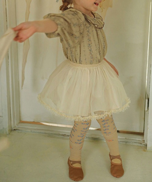 「aimoha」 「KIDS」長袖ブラウス 90 ライトグリーン キッズ_画像9