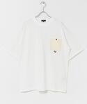 tシャツ チェストポケットキリカエクルーネック...の詳細画像5