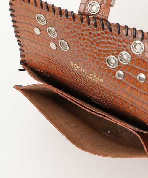 「TOGA PULLA」 Metal leather ショルダーバッグ - ブラウン レディース_画像4