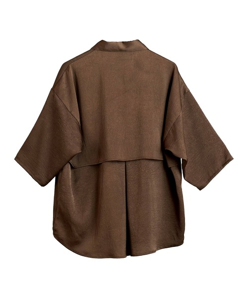 「NO ID.」 半袖シャツ ONE SIZE ブルー メンズ_画像9