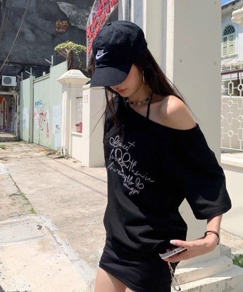 LADY LIKE（レディライク） tシャツ 半袖 「春夏新作」ラインストーン
