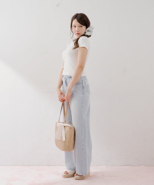 「Chico」 デニムパンツ LARGE ネイビー レディース_画像8